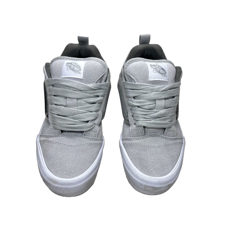 Vans Knu Skool Grey Silver Chunky Skate Shoes Women 8 Men 6.5 Puffy Y2K Retro